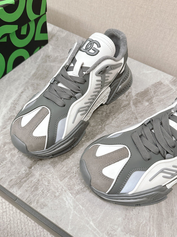 DC Daymaster Sneakers Gray White Cowhide & TPU 116671