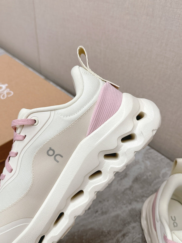 SNEAKER RUN IN TESSUTO SCAMOSCIATO E MESH ROSA PASTELLO