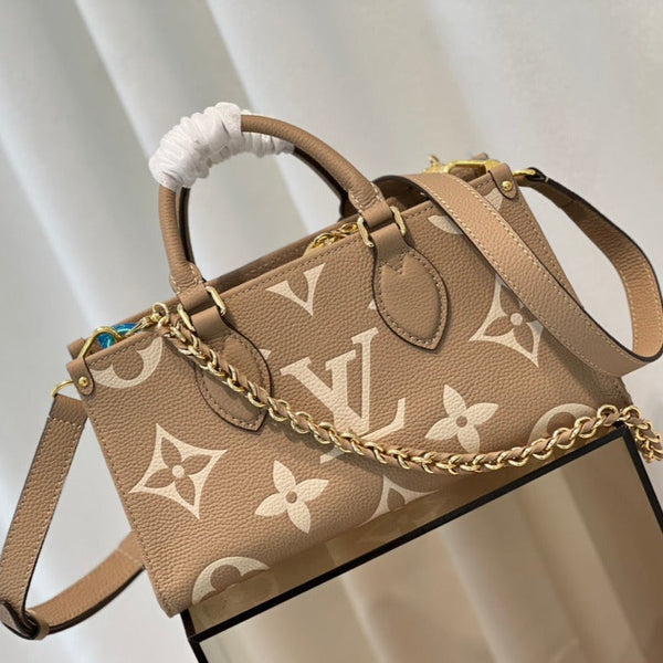 onthego 25 est ovest da stampa monogramma bicolore