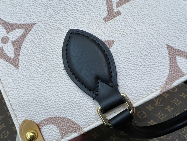onthego pm 25 cream monogram empreinte embossed calfskin bagcharm