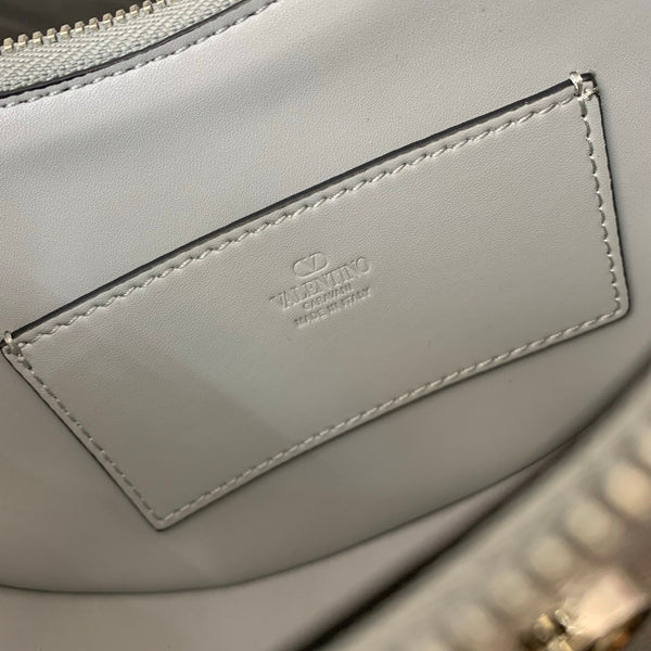 VA GARAVANI VLOGO mini HOBO bag sliver calfskin 566881