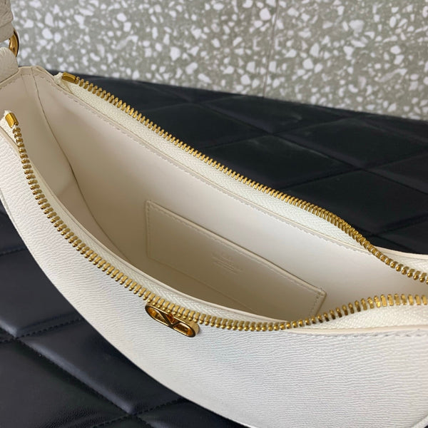 VA GARAVANI VLOGO mini HOBO bag white calfskin 566878