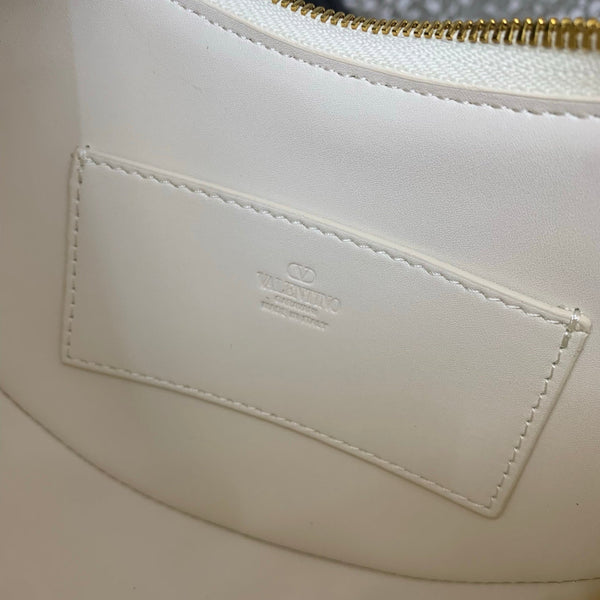 VA GARAVANI VLOGO mini HOBO bag white calfskin 566878