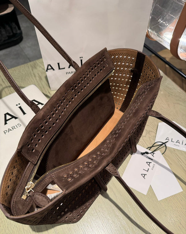 NEO MINA 32 BAG IN CHOCOLATE VIENNE SUEDE