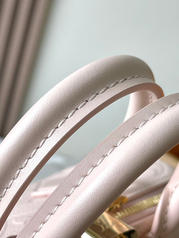 SPEEDY BANDOULIÈRE 20 IN PELLE IMPERO MONOGRAMMA ROSA CHIARO