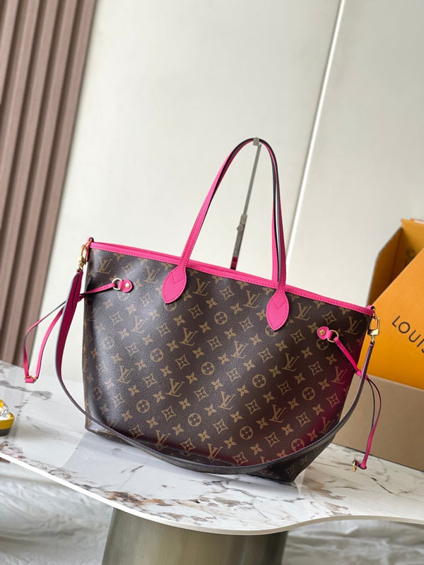 Neverfull reversibile MM 31 Inside Out manico rosa scuro