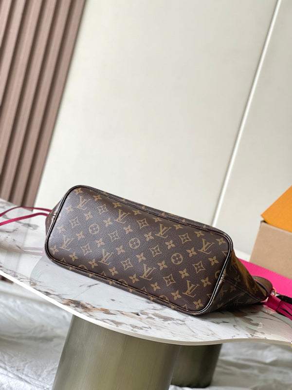 Neverfull reversibile MM 31 Inside Out manico rosa scuro