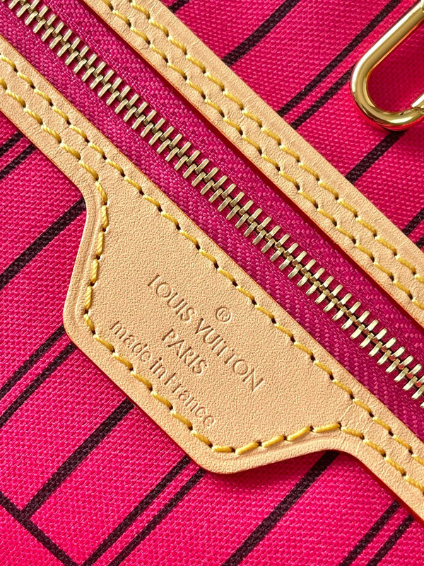 Neverfull reversibile MM 31 Inside Out manico rosa scuro