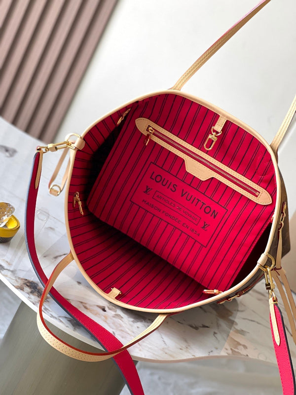 Neverfull reversibile MM 31 Inside Out Red