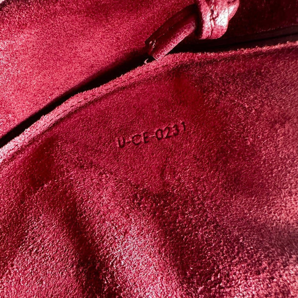 CL Halfmoon Triomphe Small Bag 25cm Burgundy Lambskin