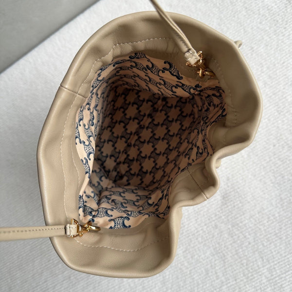 CL Crystal Pouch Taupe Lambskin