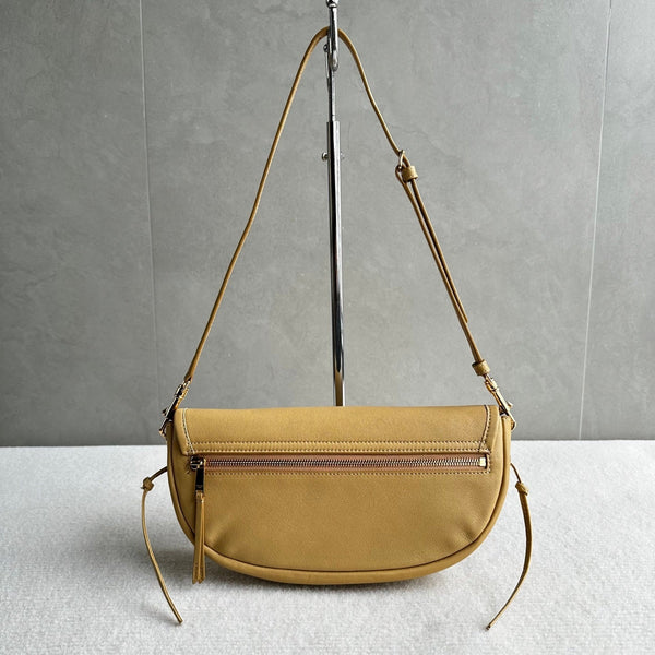 CL Halfmoon Triomphe Small Bag 25cm Beige Lambskin