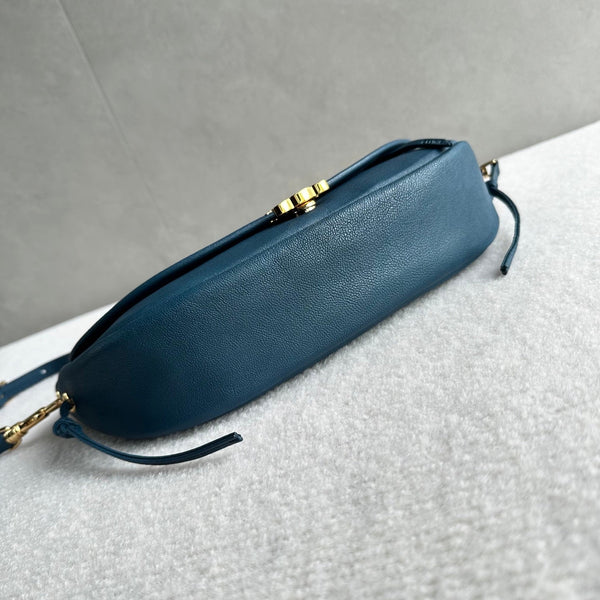 CL Halfmoon Triomphe Small Bag 25cm Teal Green Lambskin