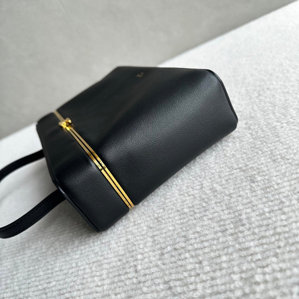 CL 26s Rectangle Black Supple Calfskin