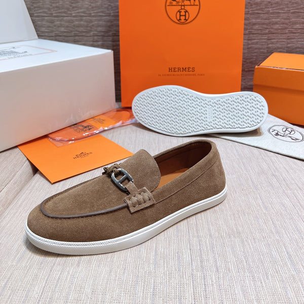 HM Men's Ignacio Loafer Dark Brown Suede 713055