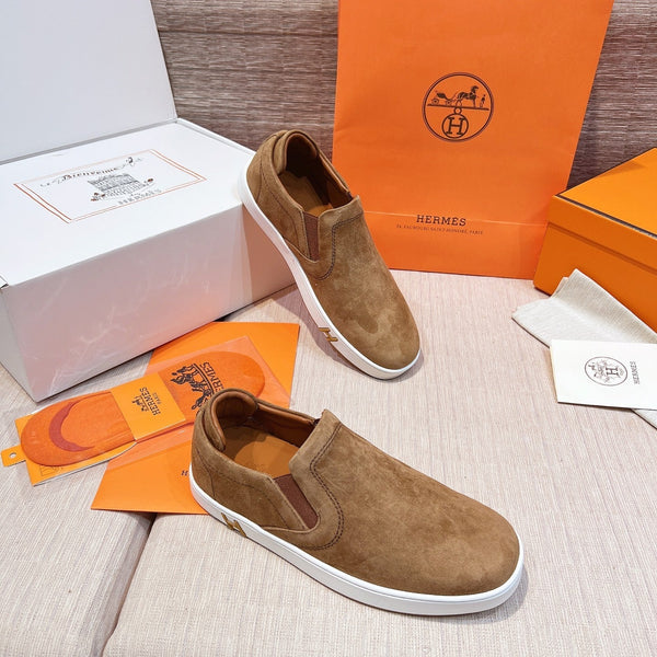 HM Men's 25 Lucky Slip-on in pelle scamosciata marrone 713098