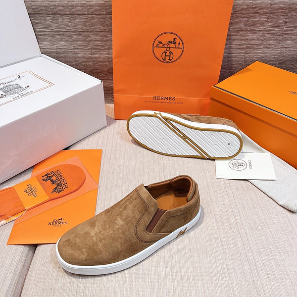 HM Men's 25 Lucky Slip-on in pelle scamosciata marrone 713098