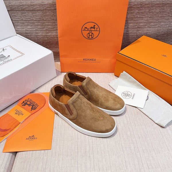 HM Men's 25 Lucky Slip-on in pelle scamosciata marrone 713098