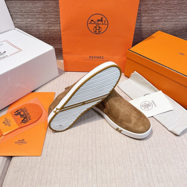 HM Men's 25 Lucky Slip-on in pelle scamosciata marrone 713098