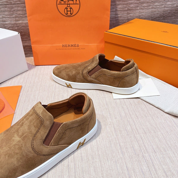 HM Men's 25 Lucky Slip-on in pelle scamosciata marrone 713098