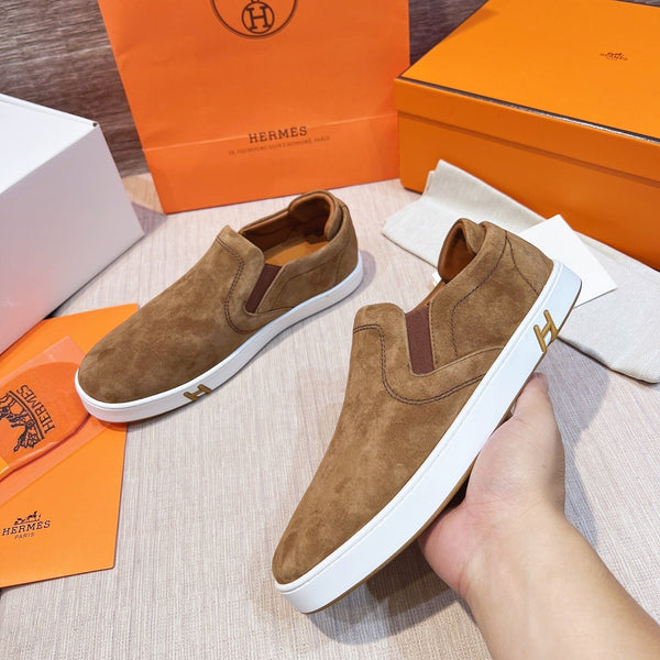 HM Men's 25 Lucky Slip-on in pelle scamosciata marrone 713098