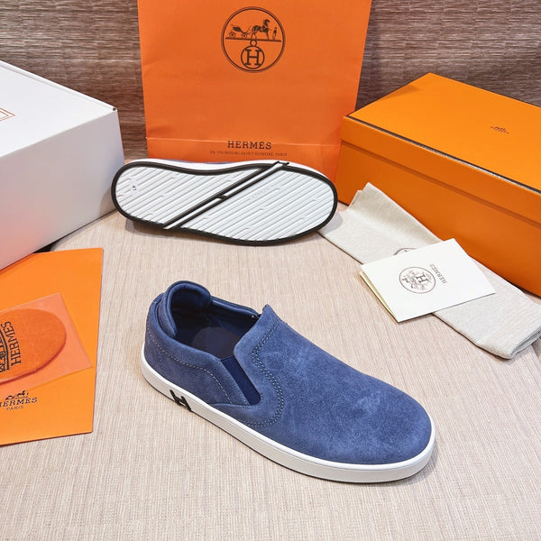 HM Men's 25 Lucky Slip-on Blue Suede 713101