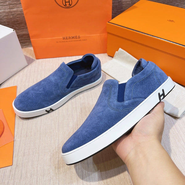 HM Men's 25 Lucky Slip-on Blue Suede 713101