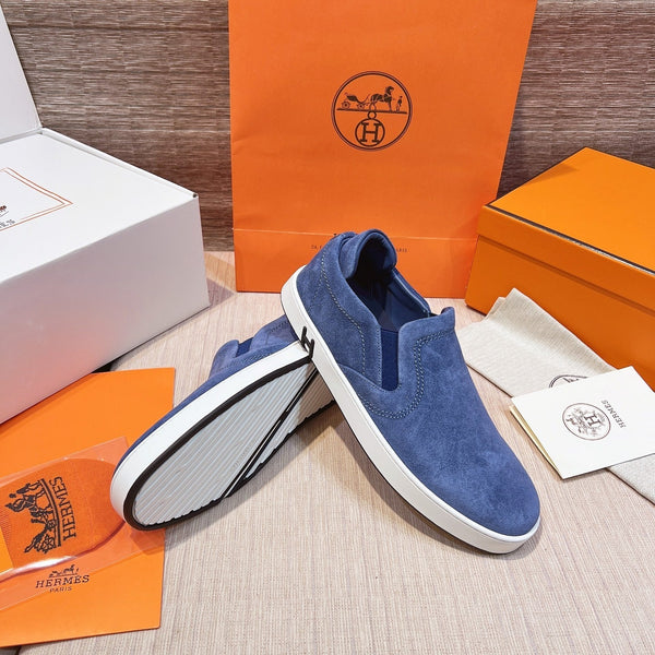 HM Men's 25 Lucky Slip-on Blue Suede 713101