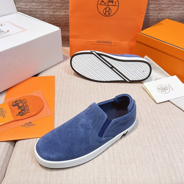 HM Men's 25 Lucky Slip-on Blue Suede 713101