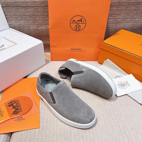 HM Men's 25 Lucky Slip-on in pelle scamosciata grigia 713102