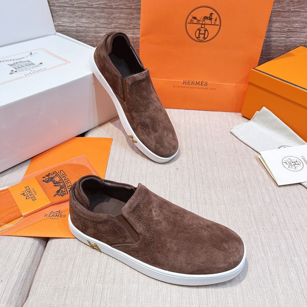 HM Men's 25 Lucky Slip-on Brown Suede 713103