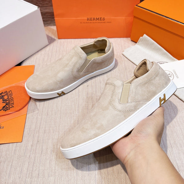 HM Men's 25 Lucky Slip-on Beige Suede 713104