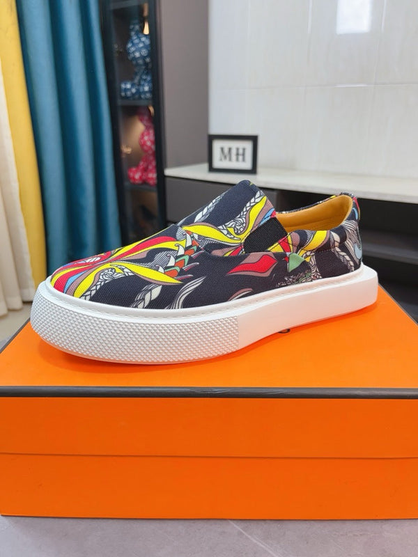 HM LANCE SLIP-ON SNEAKER MULTICOLOR-INDIGO DENIM