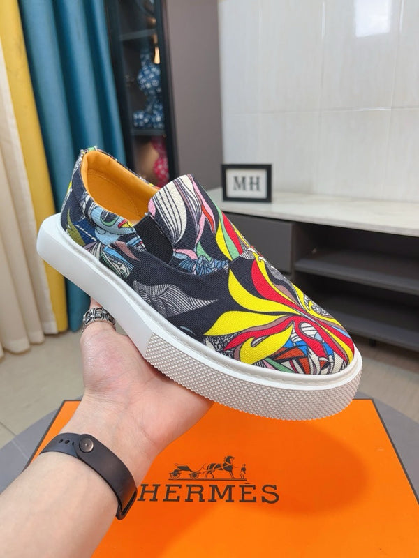 HM LANCE SLIP-ON SNEAKER MULTICOLOR-INDIGO DENIM