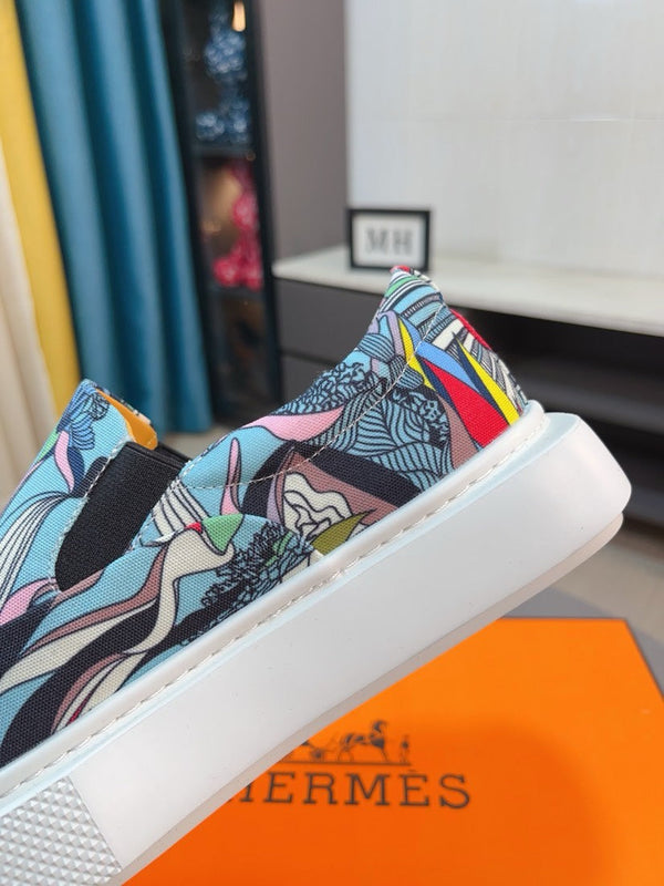 HM LANCE SLIP-ON SNEAKER MULTICOLOR DENIM