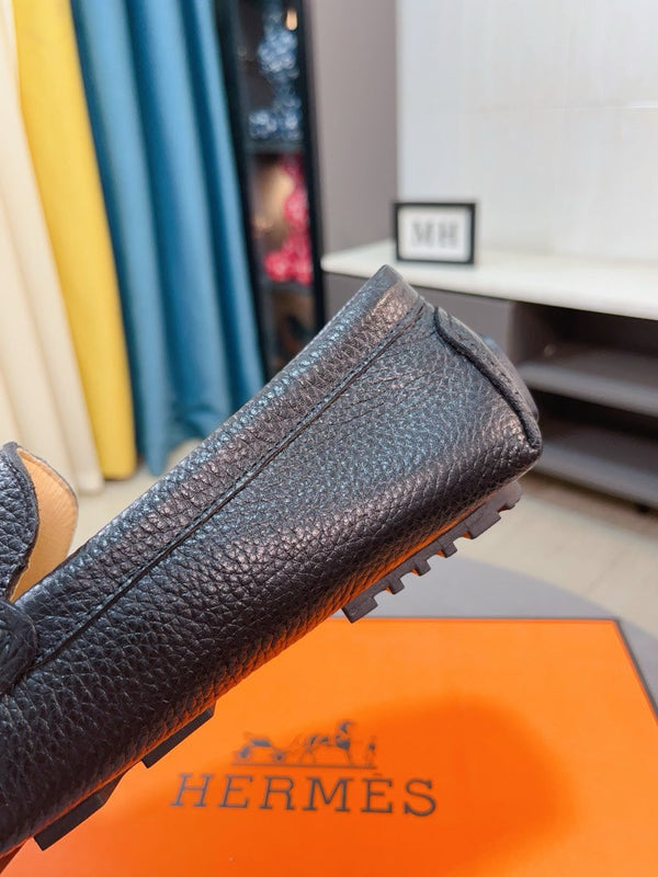 HM Men's Loafer Black Cowhide 263156