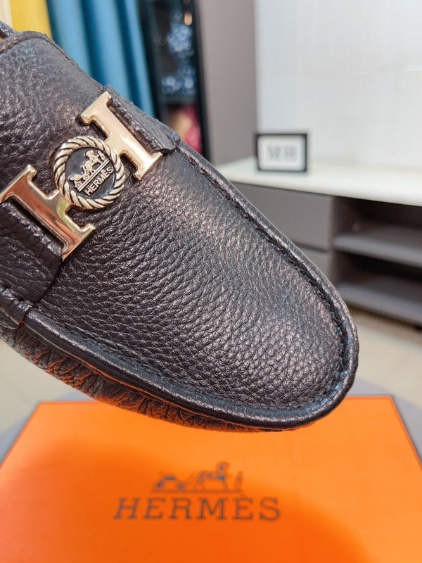 HM Men's Loafer Black Cowhide 263156