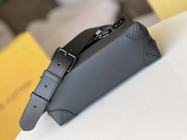 Borsa LV Steamer PM 25 cm in pelle Taurillon Monogram nera