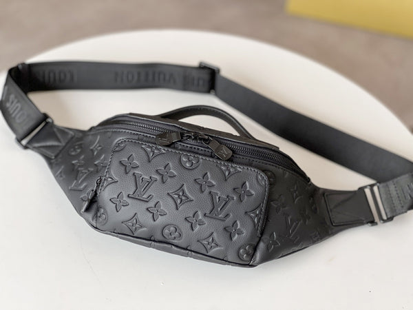 LV Rush Bumbag Black Monogram Shadow calfskin