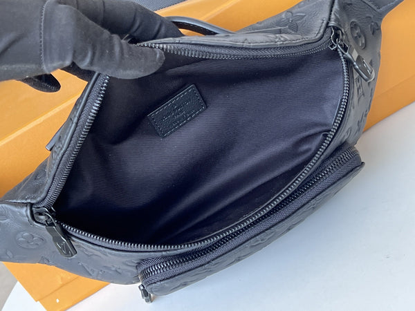 LV Rush Bumbag Black Monogram Shadow calfskin