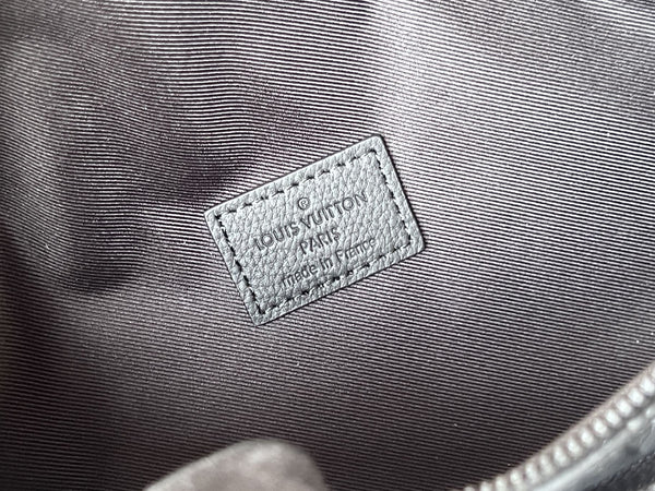 LV Rush Bumbag Black Monogram Shadow calfskin