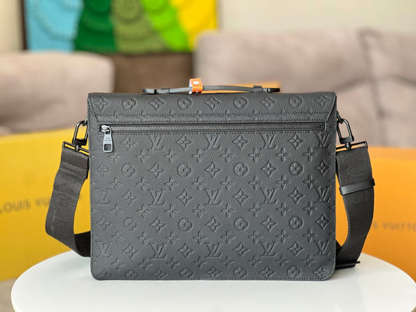 LV S-Lock Briefcase 39cm Black Taurillon Monogram leather
