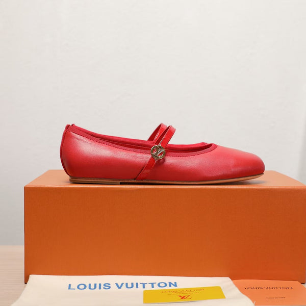 LV 25C Romy Flat Pelle di pecora rossa 218301