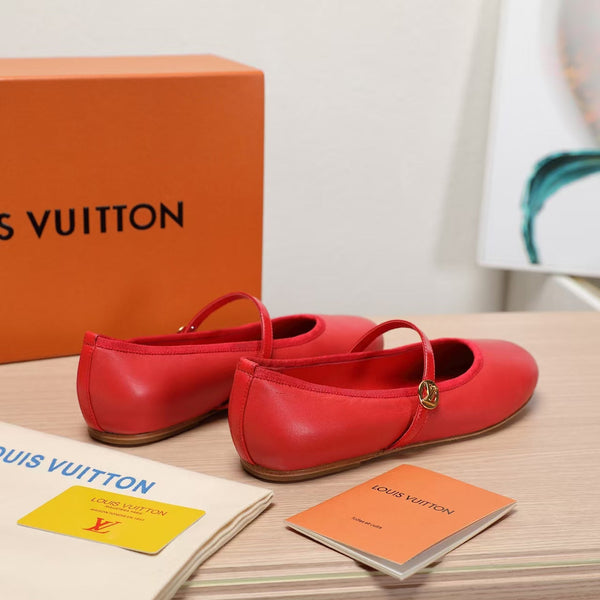 LV 25C Romy Flat Pelle di pecora rossa 218301