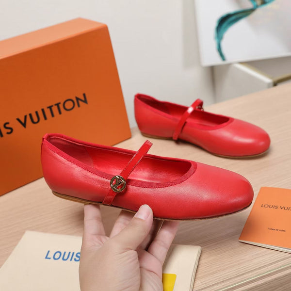 LV 25C Romy Flat Pelle di pecora rossa 218301