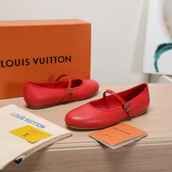 LV 25C Romy Flat Pelle di pecora rossa 218301