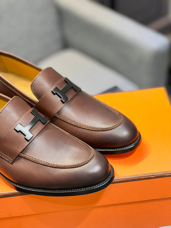 HM PARIS LOAFER BROWN CALFSKIN