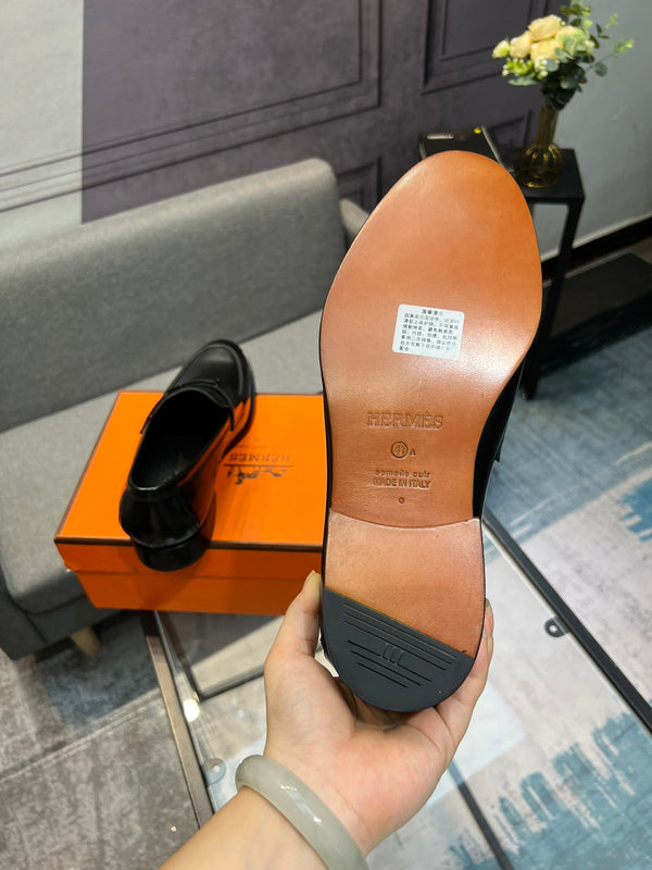 HM PARIS LOAFER GLOSSY BLACK CALFSKIN