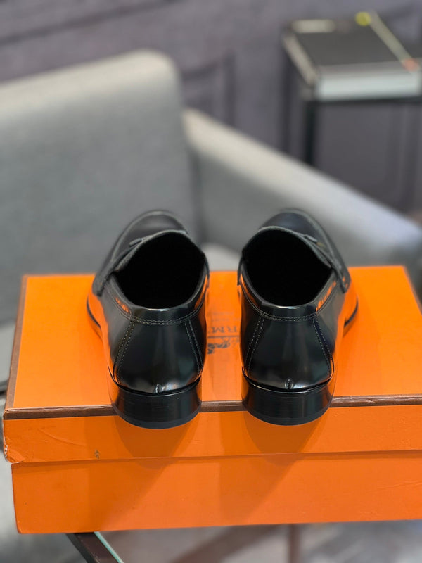 HM PARIS LOAFER GLOSSY BLACK CALFSKIN