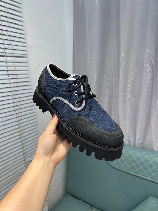 GG Men's 25 Maxi GG Sneaker Blue Black Canvas 720792